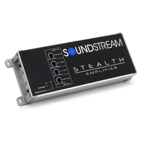 מגבר 4 ערוצים מסדרת (STEALTH) בהספק (1200W) SOUNDSTREAM