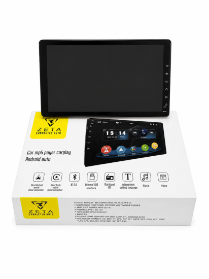 מסך 10 אינץ' אוטו ANDROID CARPLAY של חברת ZETA
